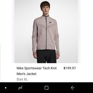 Nike tech knit pink hoodie